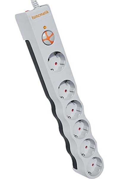 Tunçmatik Akım Enerji Korumalı Priz 2 Usb Li 5 Li 1.5 Mt Kablolu Tuncmatik ( Beyaz )