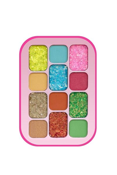 Roesıa Rose Cosmetics Glitter Far Rose Intentıon 12'li, Glitterli Far Paleti