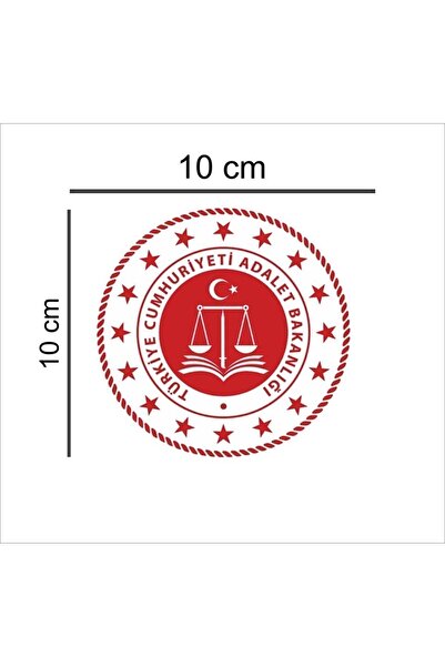Genel Markalar Adalet Bakanlığı Araç Logo Sticker