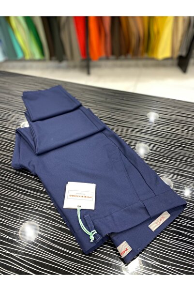 Perecoma Corcotti İçden Belden Lastikli Slimfit Kumaş Pantolon