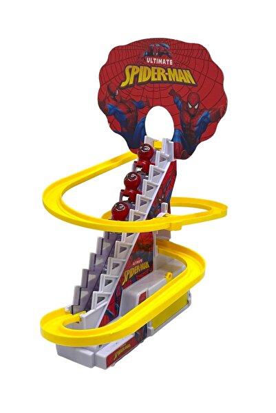 TRUST STORE Dön Dolaş Spiderman Oyunu Merdivenden Çıkıp Kaydıraktan Kayan Spiderman Işıklı Müzikli