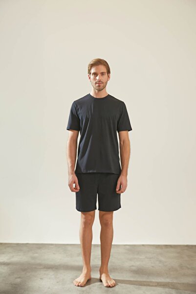 OKULCUBABA Ανδρικό σετ πιτζάμες unisex με άνετο ελαστικό σορτς με λάστιχο στη...