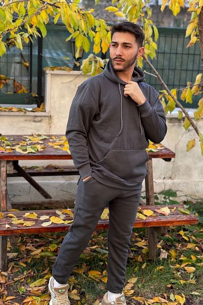 CMZ COLLECTİON Oversize 3 Thread Smoked Tracksuit Set