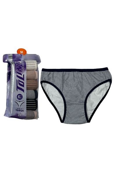 TOLIN Set de 6 prosoape și chiloți din bumbac Lycra pentru femei - Imprimat 2246161