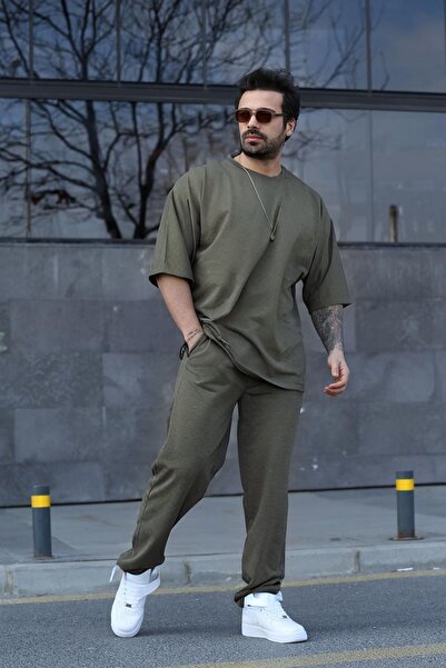 OKULCUBABA Ανδρικό Unisex Σετ Πιτζάμες με Άνετη Ελαστική Μέση