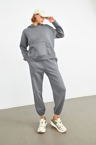 CMZ COLLECTİON ΓΥΝΑΙΚΕΙΟ ΣΕΤ ΦΟΡΜΑΣ ΑΠΟ ΒΑΜΒΑΚΙ ΜΕ 3 ΚΛΩΝΟΥΣ ΝΗΜΑΤΑ, ΧΟΝΤΡΟ