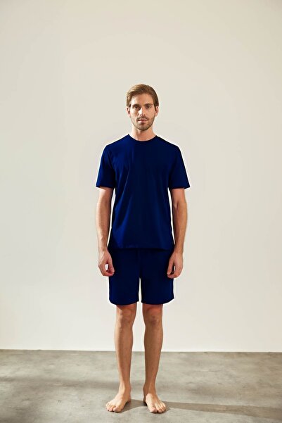 OKULCUBABA Ανδρικό σετ πιτζάμες unisex με άνετο ελαστικό σορτς με λάστιχο στη...
