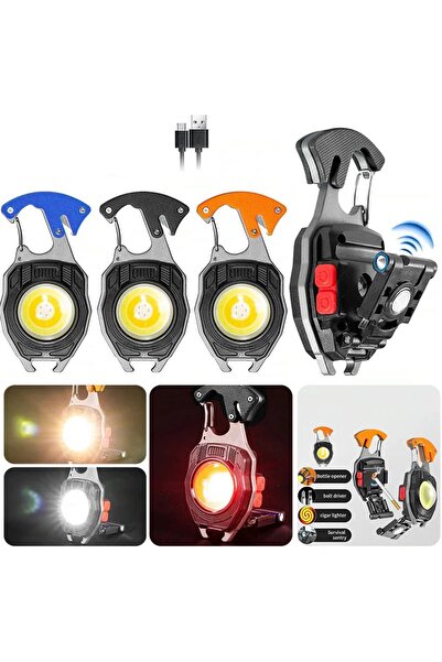 Bright HS-38 Tornavida Düdük Şişe Açacağı Ateş Yakıcı Mıknatıslı Type-C Şarjl...