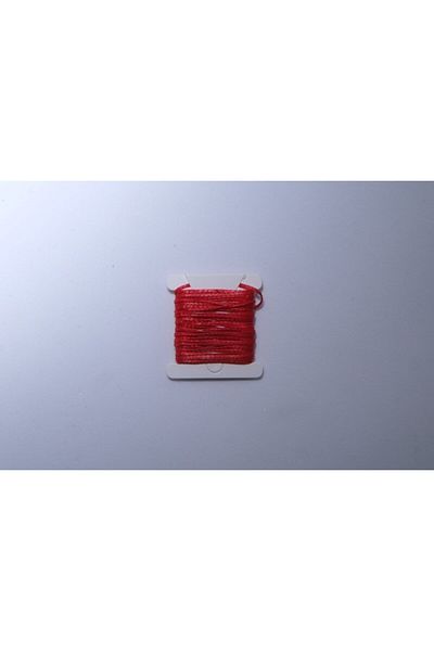 Eskişehir hobi sanat 3 Meters Red Waxed 1 Mm Rope Necklace - Design Bracelet Rope