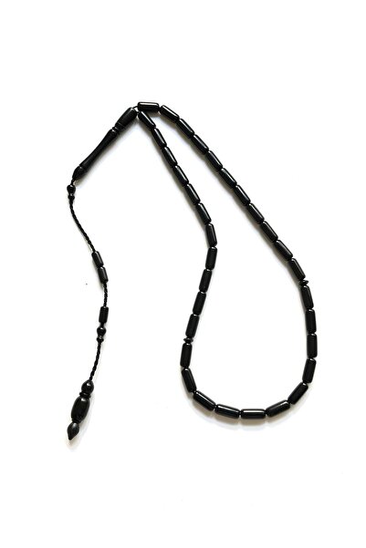 Rupen Kraft 5X10Mm Cutting Model Black Powder Amber Rosary with System Tassels