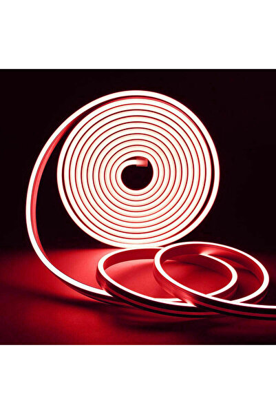 Cata Esnek Neon Hortum Led - Kırmızı Işık - 12 V - Dış Mekan - 50 Metre - CT-...