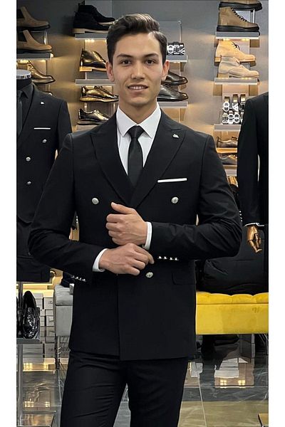 Terziayhan Slim Fit Double Breasted Suit