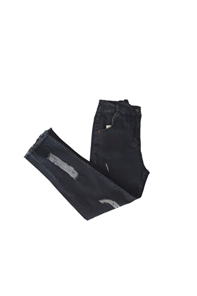 BBS Pantaloni de jeans rupti cu talie elastică