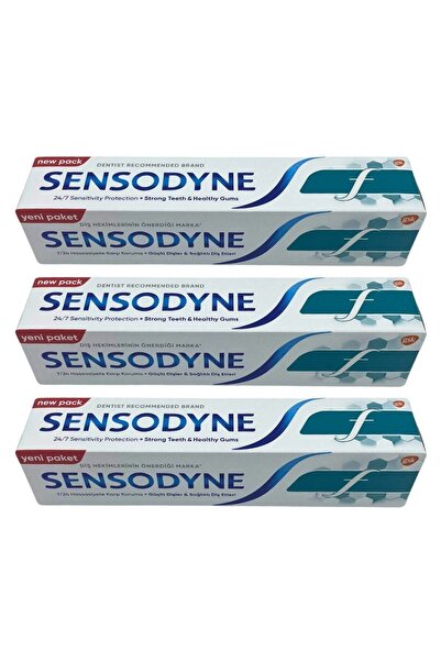 Sensodyne F 7/24 حماية ضد الحساسية + اللثة الصحية 100 مل معجون أسنان 3 قطع