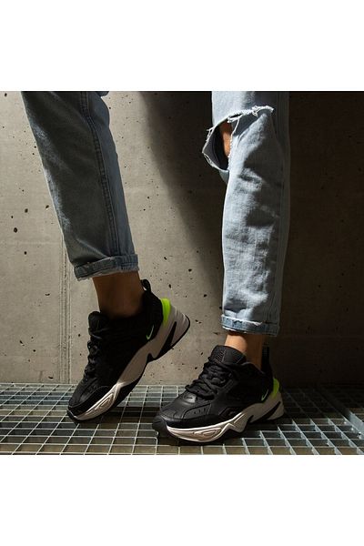Nike M2k Tekno Leather Sneaker Black Women's Sports Shoes