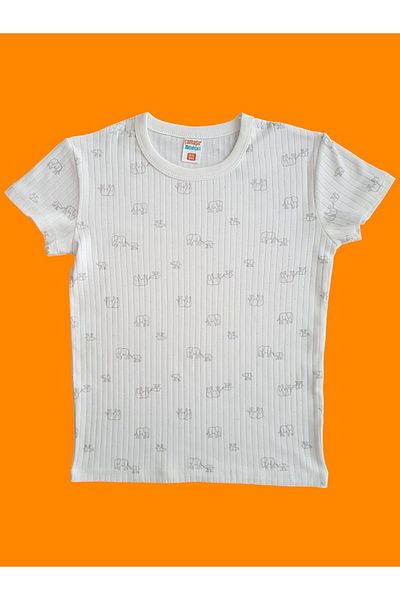 Çamaşır Bahçesi Set de pijamale pentru copii cu mâneci scurte cu model#printingchildspjimatakım#fildesenlipijama#laundry garden