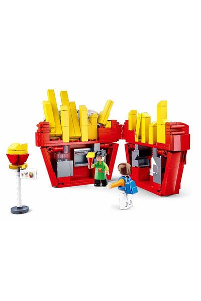 Sluban Food Court French Fries 320 Pieces Lego Construction Set B0705B