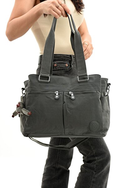 GP GUES POLO حقيبة نسائية كبيرة الحجم - مقاومة للماء، قماش مجعد، حزام متقاطع ...