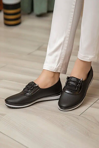 Ayakkabı Ülkesi Μαύρα Ορθοπεδικό Daily Soft Elastic Ελαστικό Γυναικεία Παπούτ...