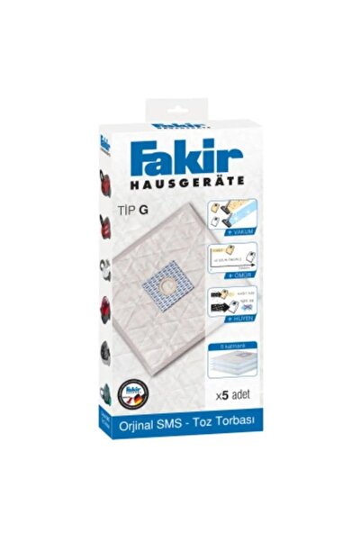 SupurgePlus Fakir TIP G - 5 Αυθεντικές τσάντες σκόνης ηλεκτρικής σκούπας