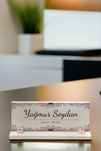 GIFTALI Kişiye Özel İsimli Genel Müdür Temalı  Masaüstü Taş İsimlik