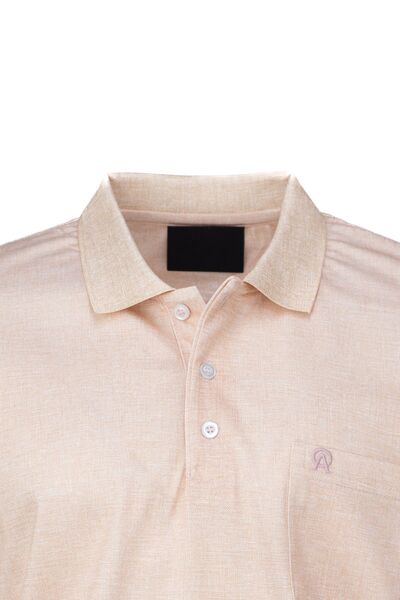 Oppland Ανδρικό μπλουζάκι με βαμβακερό γιακά πόλο Mercerized - κοντό μανίκι και αυτοσχεδιασμένο