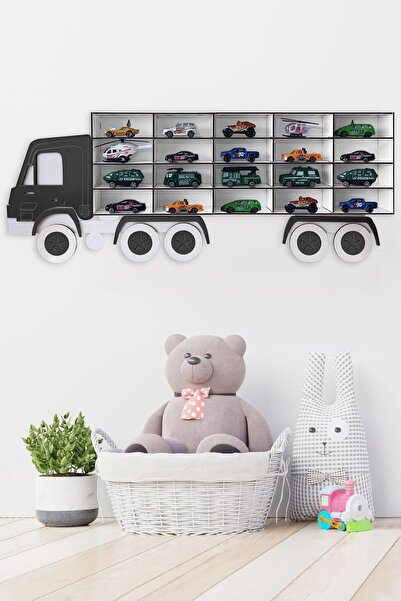 Genel Markalar Ahşap Bege Ahşap Dekoratif Çocuk-bebek Odası Oyuncak Kamyon Ar...