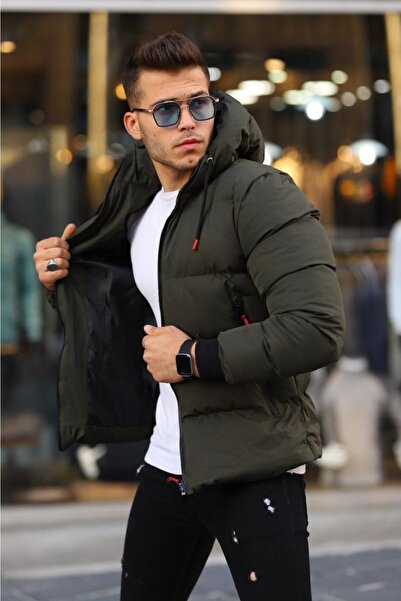 İNAMOTO TEXTİL Jachetă pufă cu fermoar mare