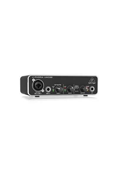 Behringer Behrınger Umc22 Midas Microphone Preamfi 2 X 2 Usb Sound Card