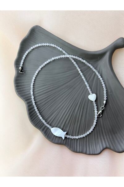 Doğaltaş Aşk Taşı Pembe Kuvars Kolye