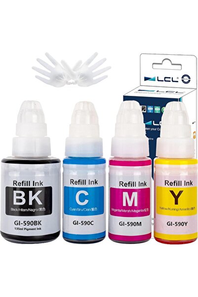 Canon Gı-490 Muadil Mürekkep Seti -pixma G3400/g3410/g3411/g3415/g4400/g4410/...