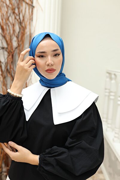 Silk Home Double Sided Sax Silk Shawl - 100% Silk