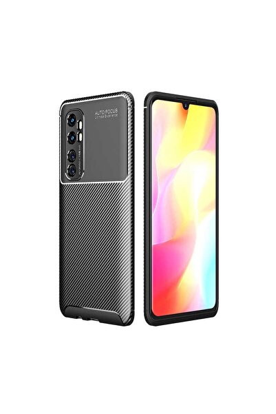 ZM STORE Xiaomi Mi Note 10 Lite Kılıf Karbon Tasarımlı Harika Kesim Negro Kapak