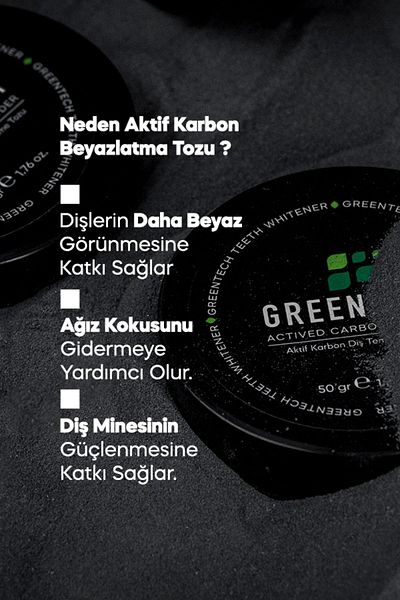 Greentech 50g Activated Carbon Tooth Cleaning Powder