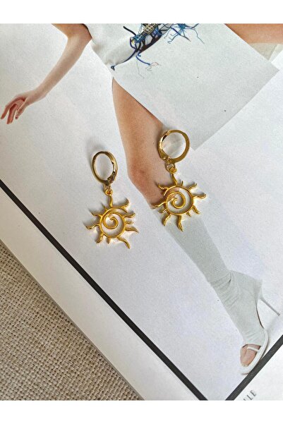 Mercy Aksesuar Kadın Güneş Detaylı Kadın Küpe