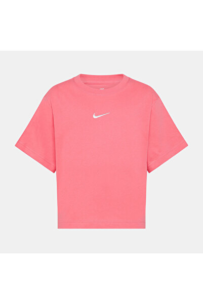 Nike Необхідна футболка Boxy Çocuk Pembe - Спортивний одяг