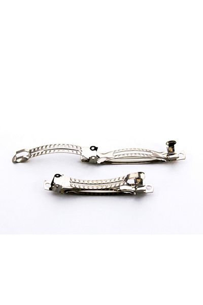 Hobimos Închidere automată din metal de culoare argintie de 6 cm - 50 buc. neîmpodobite