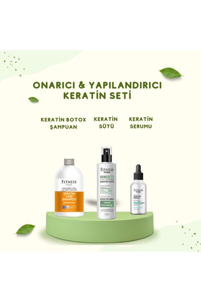 Fitness Professional Keratin Bakım Seti Onarıcı Yapılandırıcı 3'lü Set Botox ...