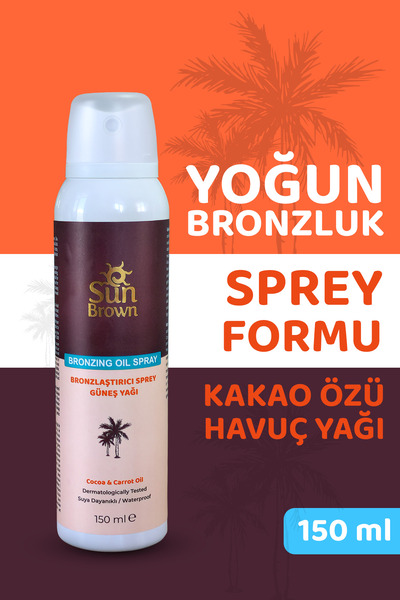 Sun Brown Bronzlaştırıcı Sprey Güneş Yağı 150 ml