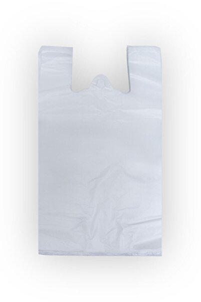 Hakhan Birinci Sınıf Beyaz Market Pazar Taşıma Poşeti Büyük Boy 30x45 Cm 1 Kg