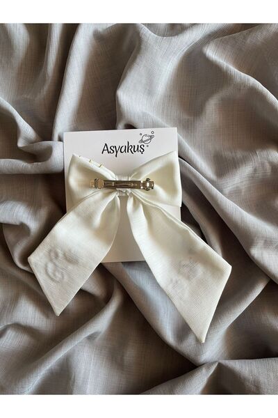 asyakuş Bee And Letter Embroidered Bow Automatic Buckle