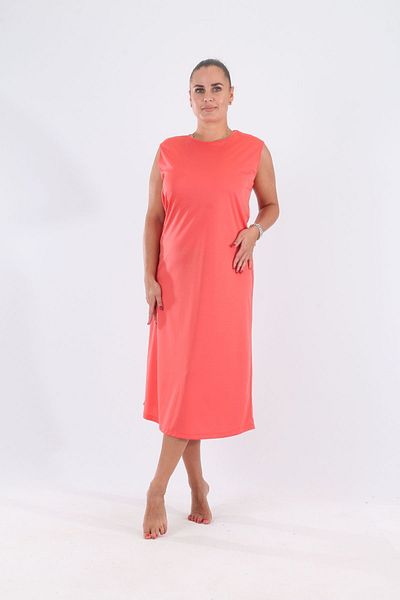 sehatex Rochie portocalie fără mâneci Căptușeală lenjerie Jupon