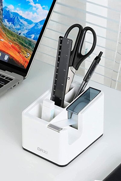 Daxi D-402 Desktop Pen Holder and Tape Cutter