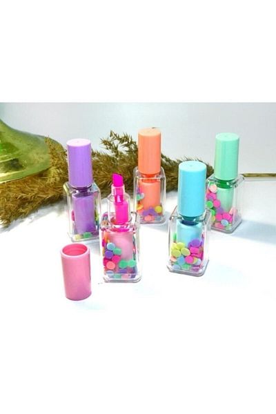 Pippa Nail Polish Shaped Highlighter Set of 5
