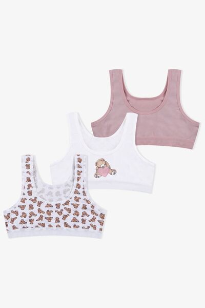 koza iç giyim Tricou pentru fetiță, din 3 piese, cu bretele groase