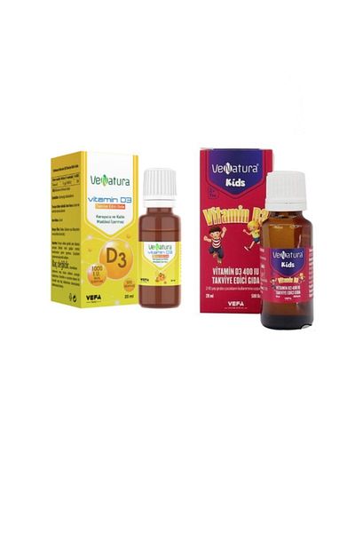 VeNatura Vitamin D3 Food Supplement - 20 Ml Drops + 400 Iu for Children