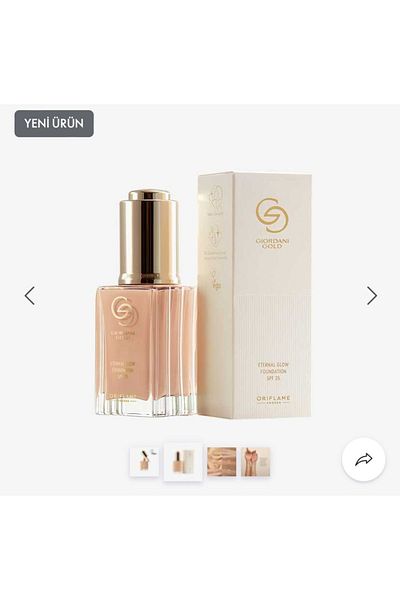Oriflame Giordani Gold Eternal Glow Foundation SPF 25 43245new