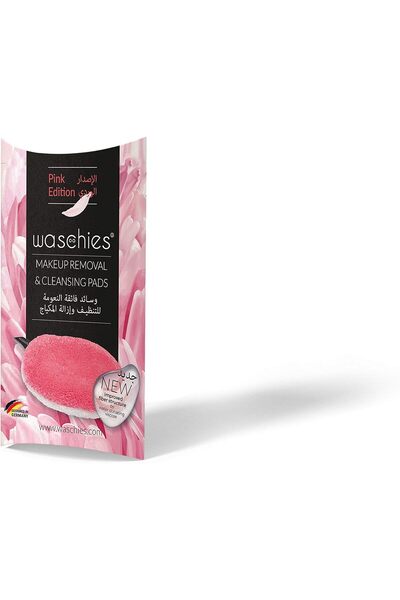 Waschies وسادات إزالة المكياج القابلة للغسل من فيس لاين، مجموعة من قطعة واحدة