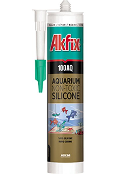 Akfix AKFİX AKVARYUM SİLİKONU ŞEFFAF 280 ML YENİ ÜRETİM 2 ADET GÖNDERİLİR