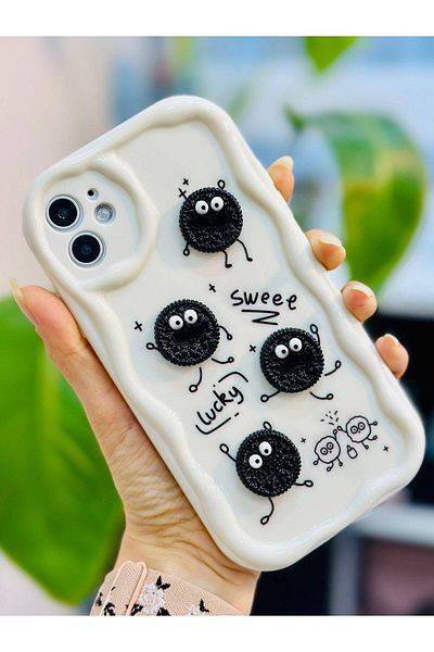 Go Aksesuar حافظة من السيليكون الناعم بتصميم لعبة ثلاثية الأبعاد متوافقة مع هاتف iPhone 11